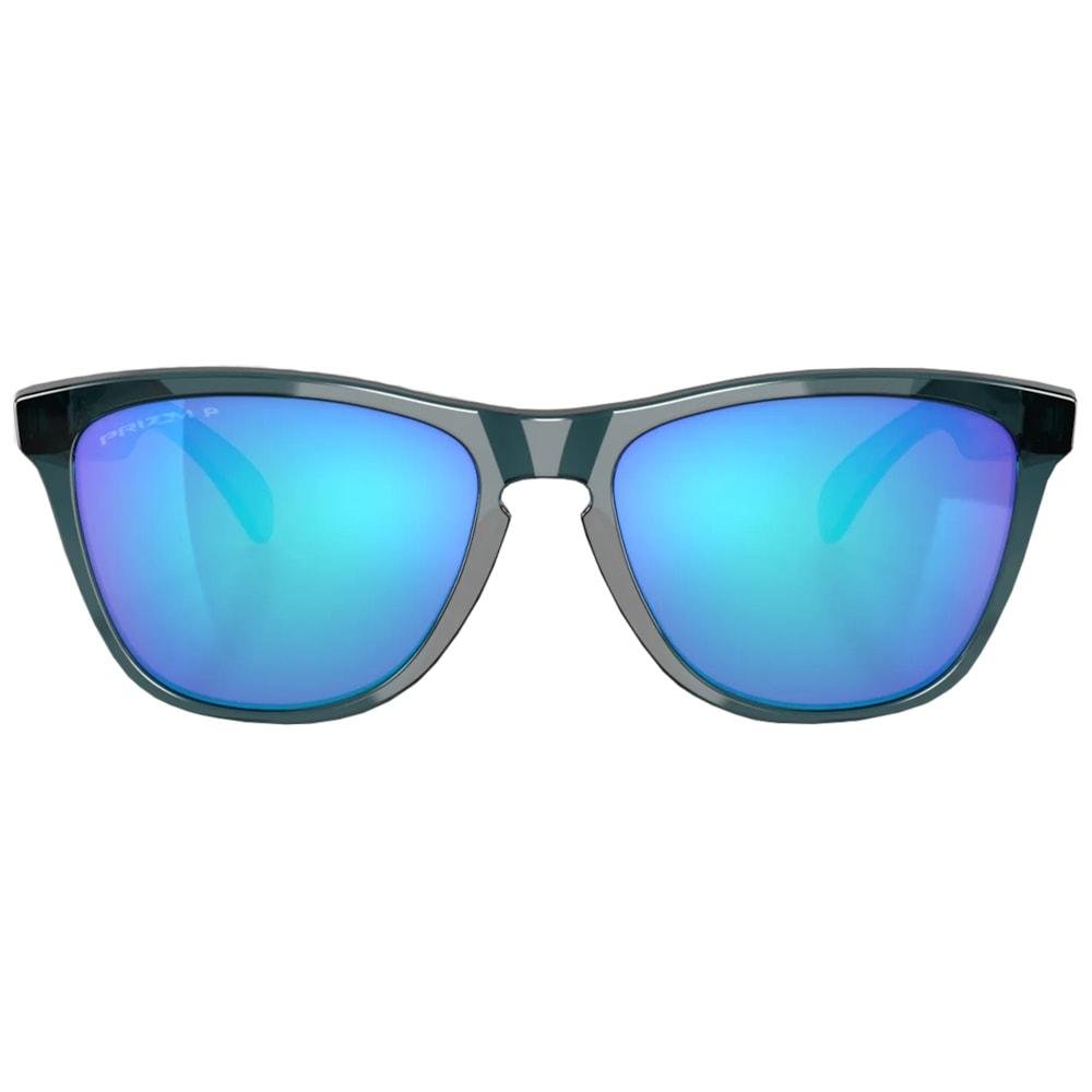 Óculos Oakley Frogskins Crystal Black Prizm Sapphr Irid Polar Azul 2