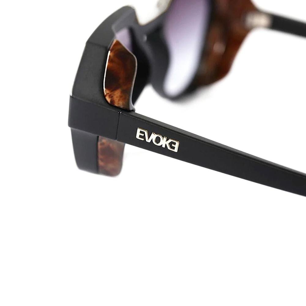 Óculos Evoke Avalanche WD01 Black Matte Gun Radica Brown Preto 2