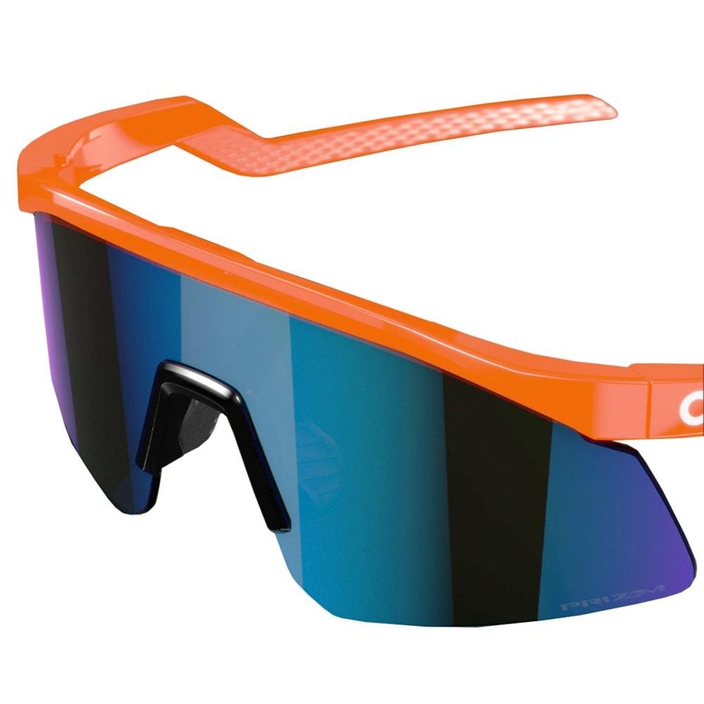 Óculos Oakley Hydra Neon Orange Prizm Sapphire Laranja 5