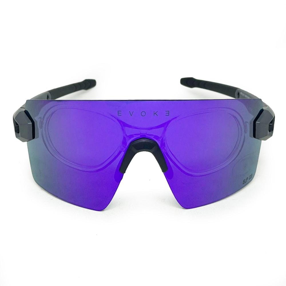 Óculos Evoke ELP 03 A12S Midnight Grey Lilac Cinza 2
