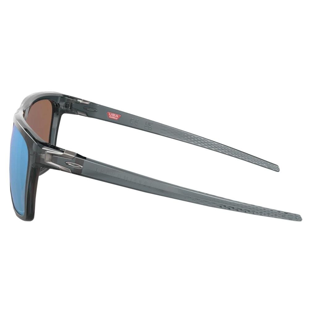 Óculos Oakley Leffingwell Crystal Black Prizm Deep Watter Polar Cinza 4