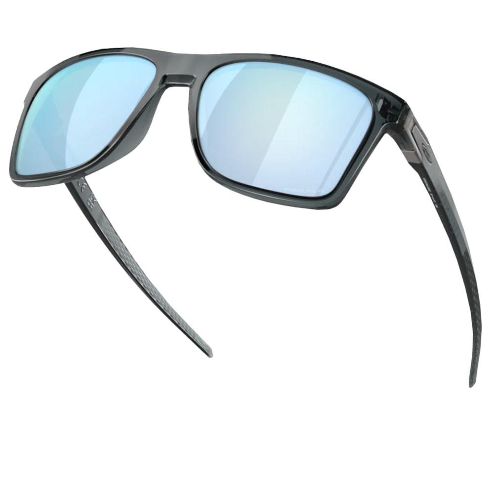 Óculos Oakley Leffingwell Crystal Black Prizm Deep Watter Polar Cinza 5