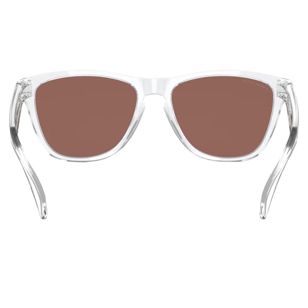 Óculos Oakley Frogskins Polished Clear Prizm Violet Branco 3