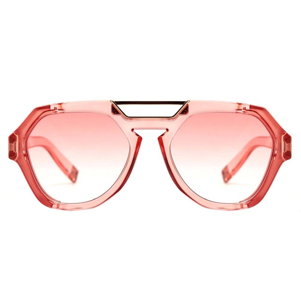 Óculos de Sol Evoke Avalanche T03 Rose Crystal Shine Red Gradient Rosa 2