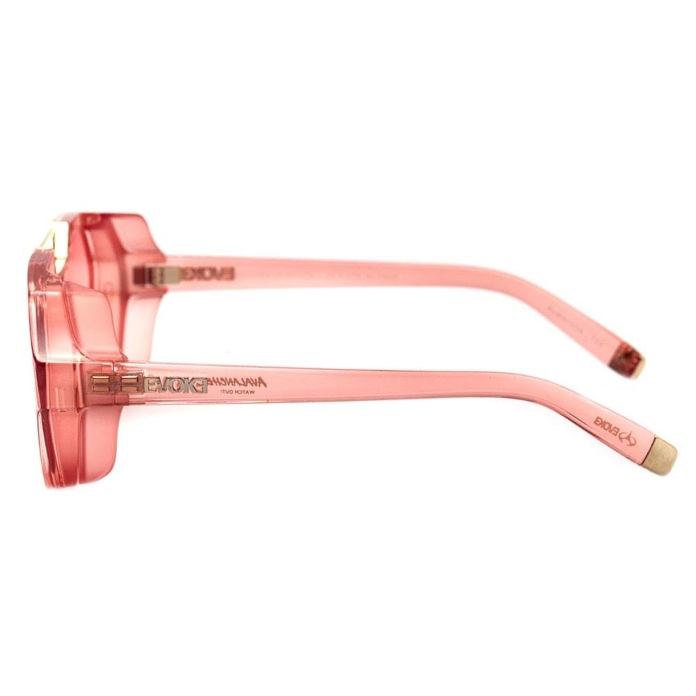 Óculos de Sol Evoke Avalanche T03 Rose Crystal Shine Red Gradient Rosa 3