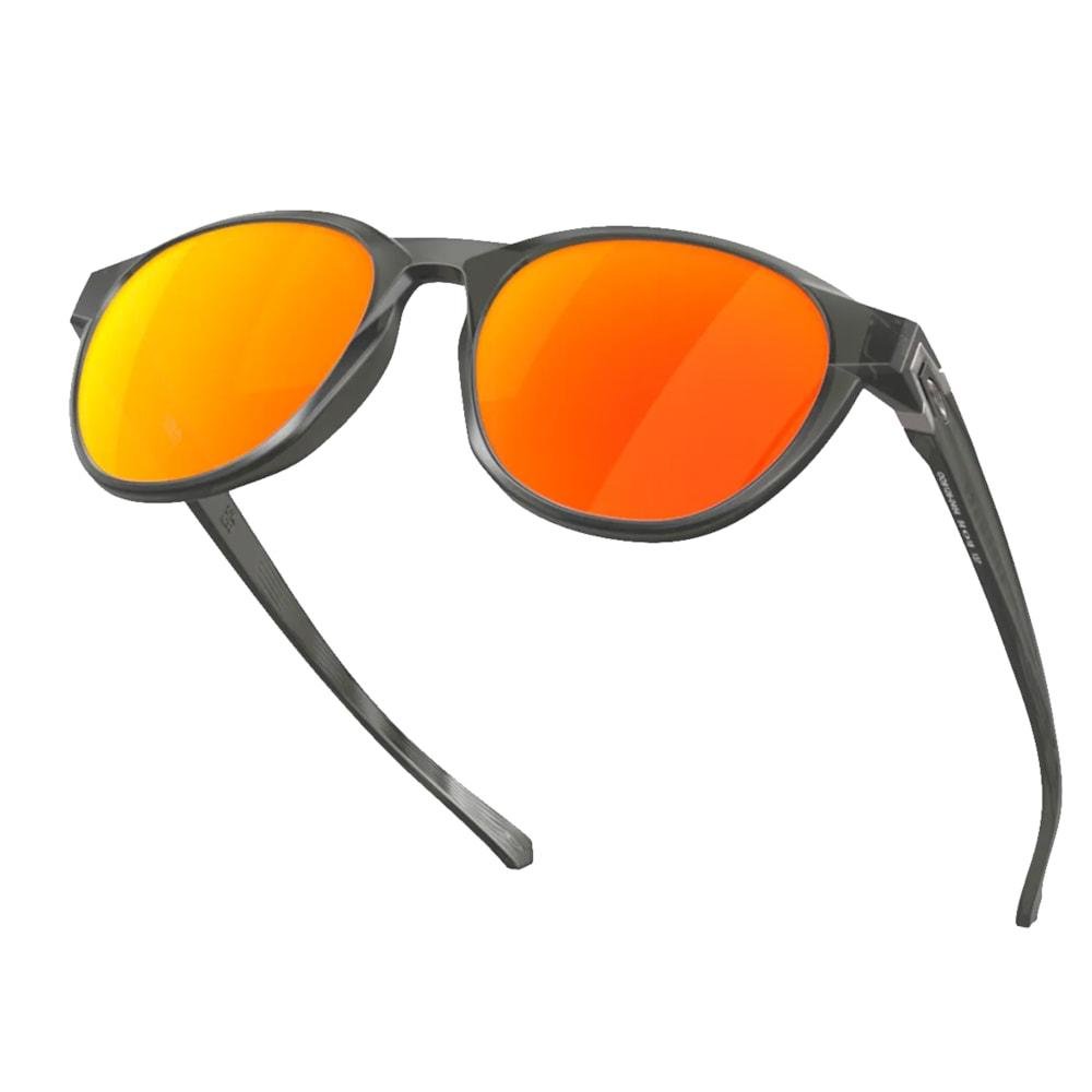 Óculos Oakley Reedmace Matte Grey Smoke Prizm Ruby Polar Preto 5