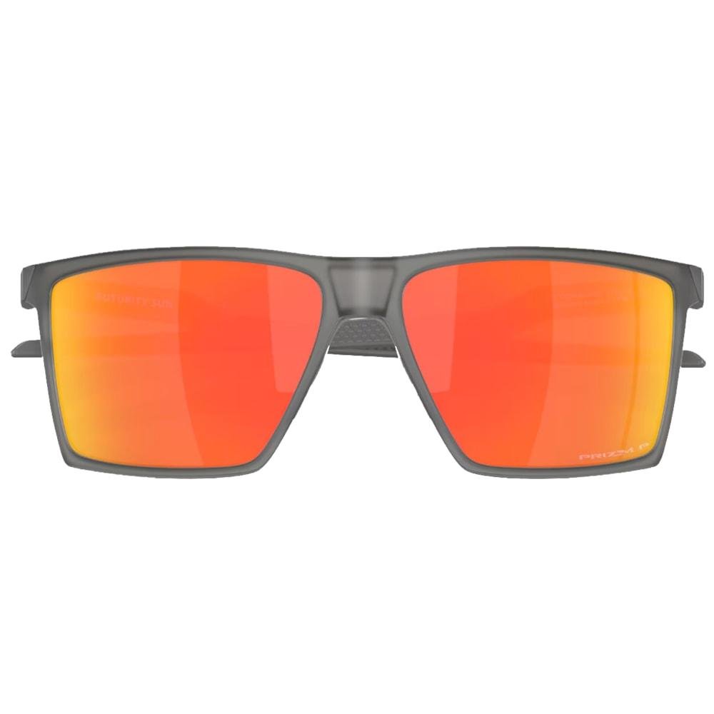 Óculos Oakley Futurity Sun Prizm Ruby Polarized Satin Grey Smoke Preto 4