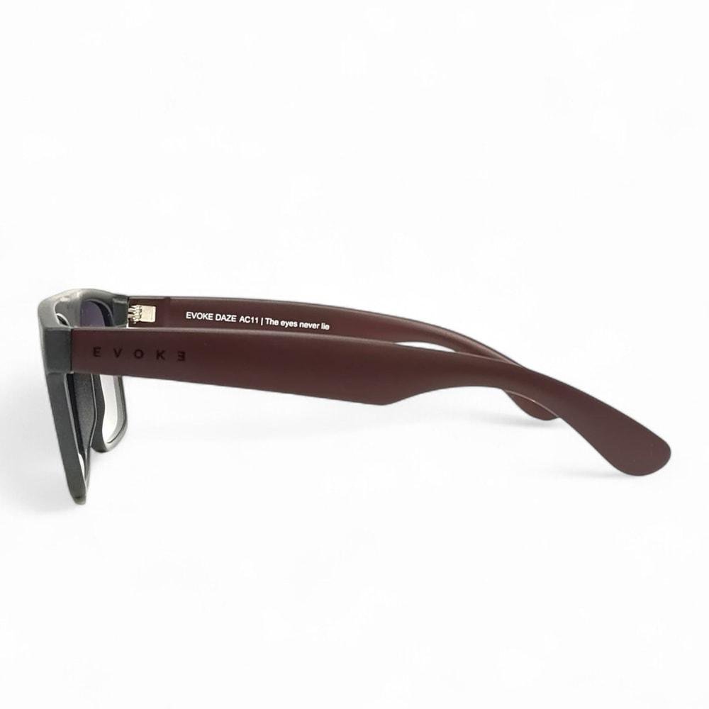 Óculos Evoke Daze AC11 Black Matte Bordeaux Gray Gradient Cinza 3