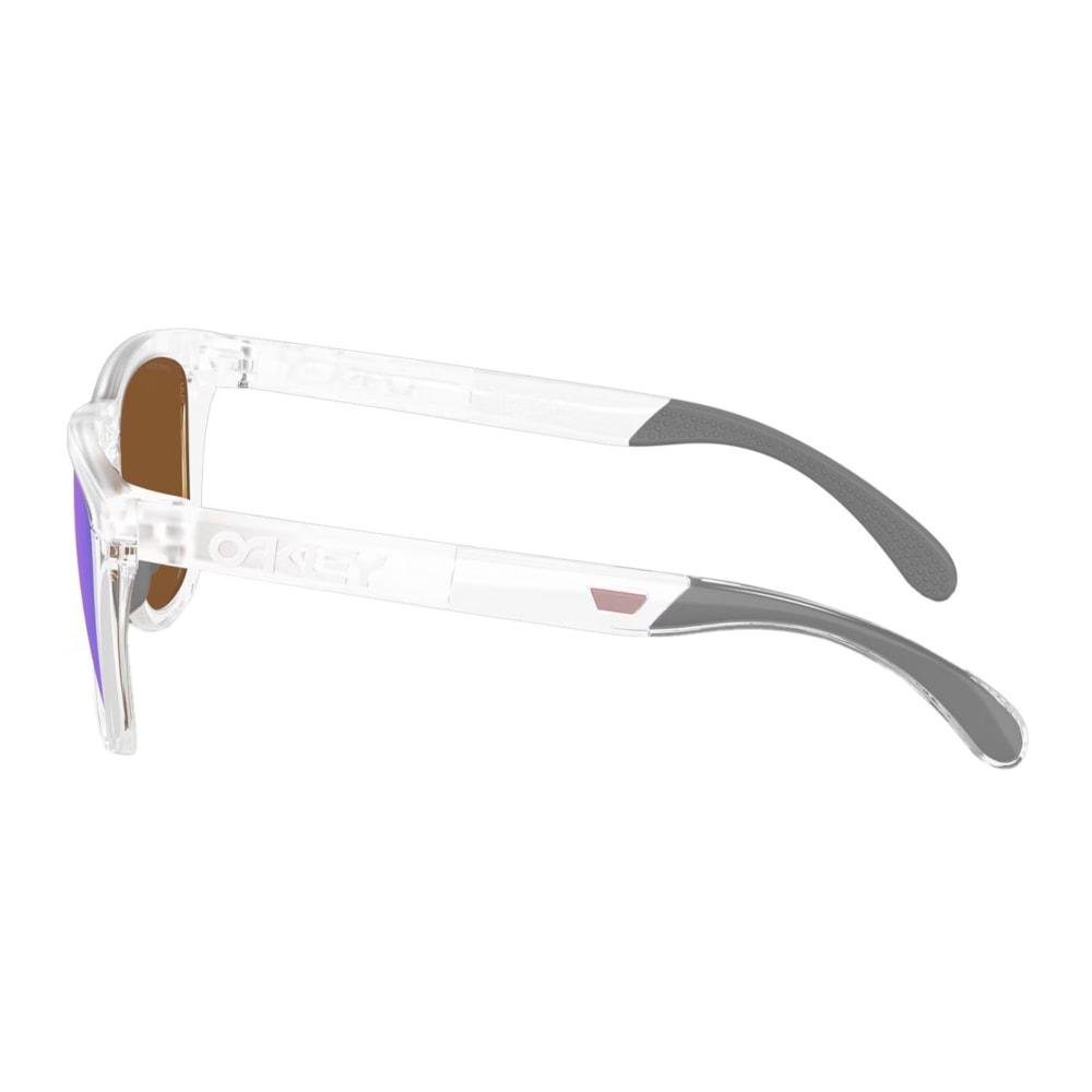 Óculos Oakley Frogskins Range XL Prizm Violet Matte Clear Branco 3