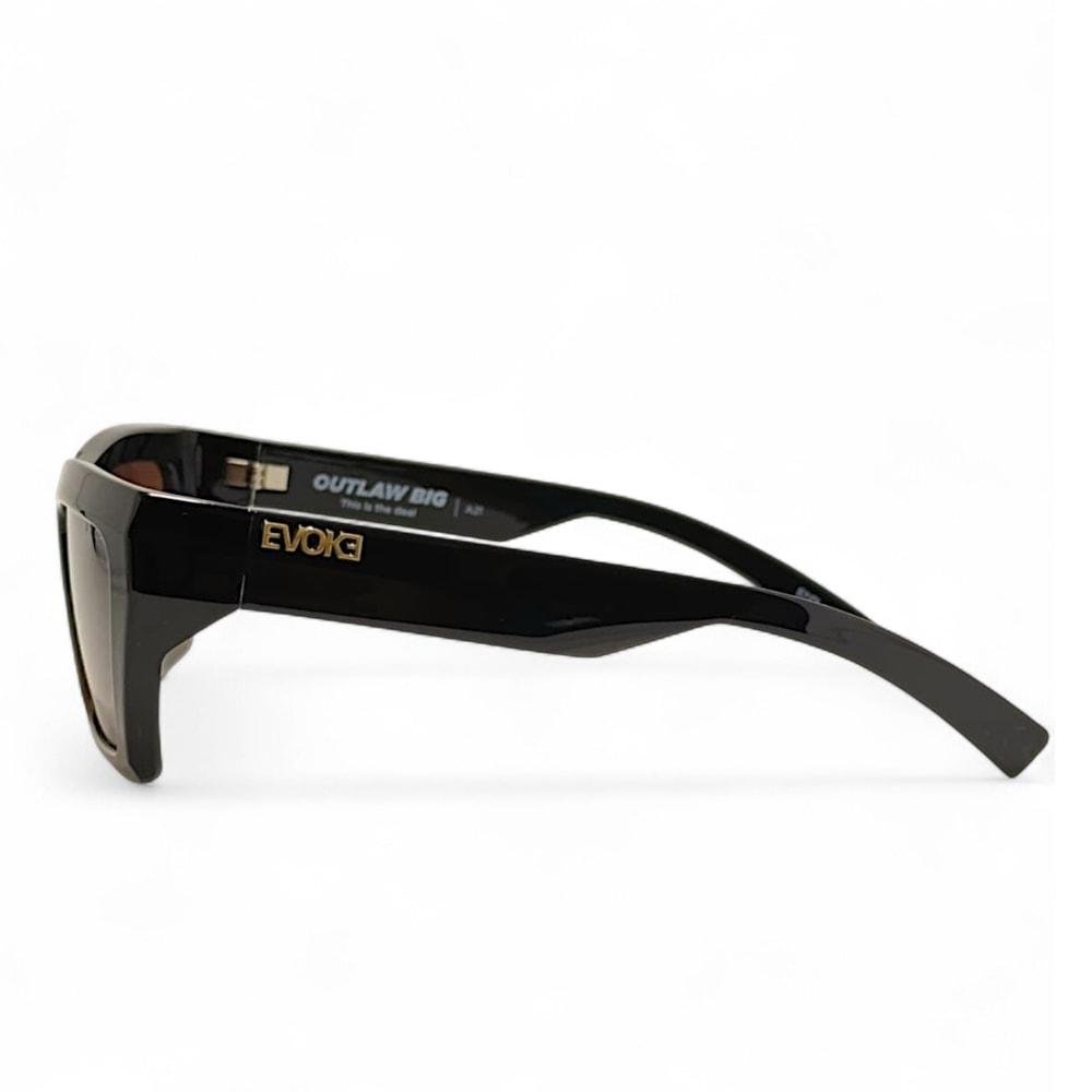 Óculos Evoke Outlaw Big A21 Black Shine Turtle Brown Marrom 3