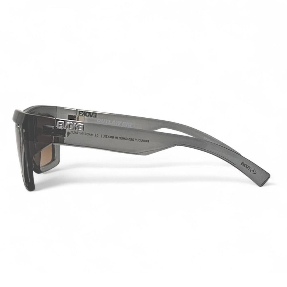 Óculos Evoke Outlaw Big H02 Crystal Gray Brown Cinza 3