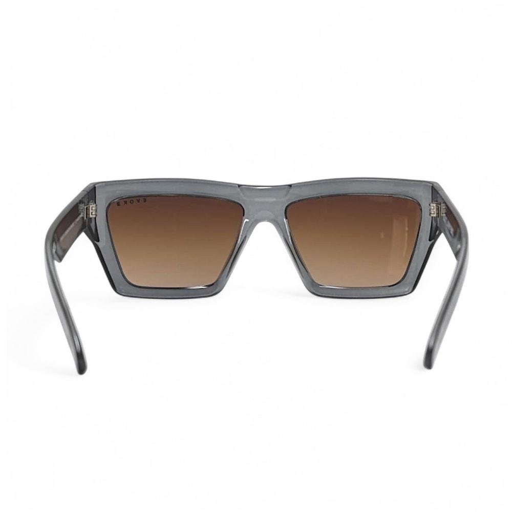 Óculos Evoke Outlaw Big H02 Crystal Gray Brown Cinza 4