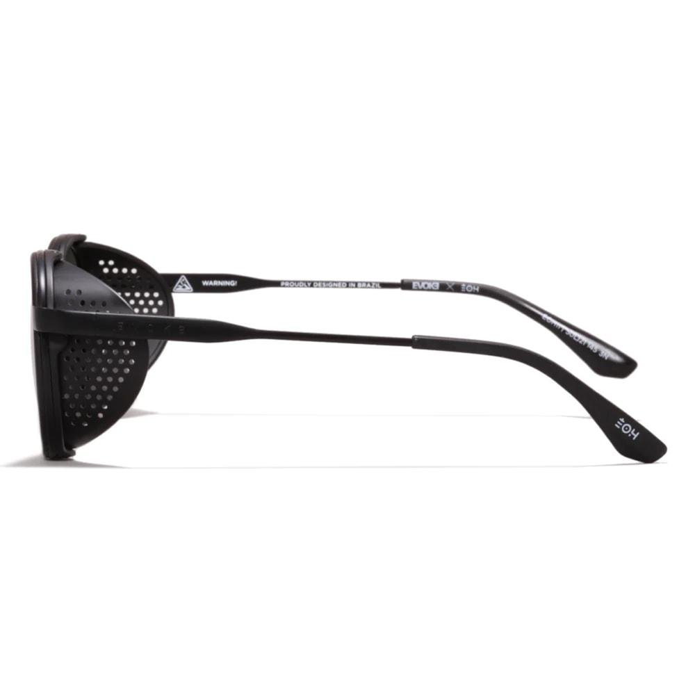 Óculos Evoke Sandstorm EOH11 Black Matte Silver Green Total Preto 3