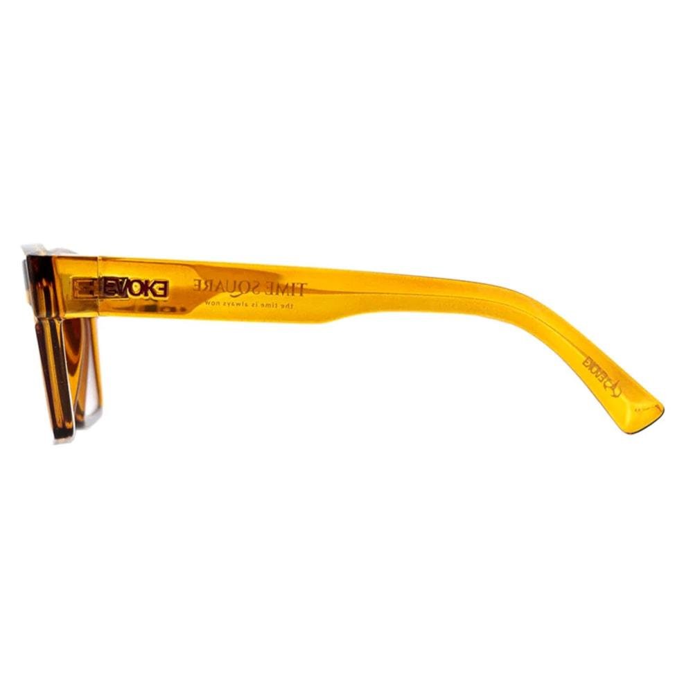Óculos Evoke Time Square YD01 Yago Dora Crystal Ambar Caramel Marrom 3