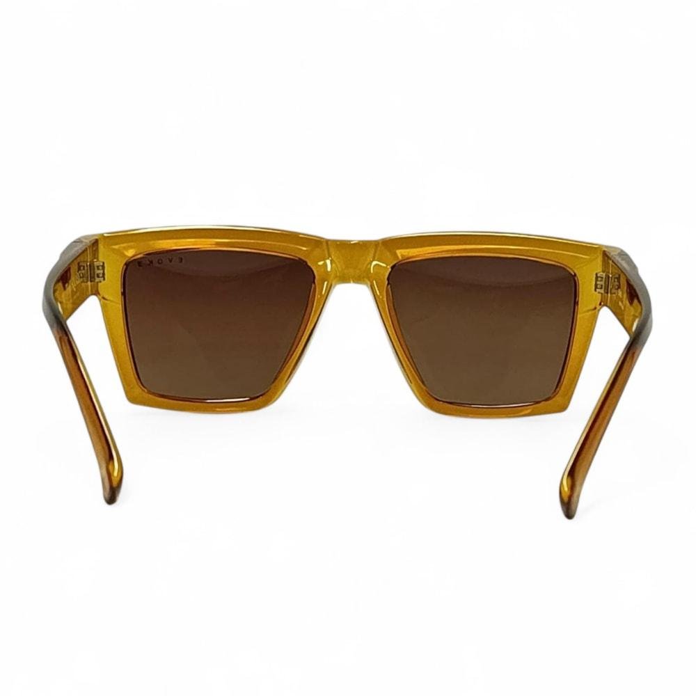 Óculos Evoke Time Square YD01 Yago Dora Crystal Ambar Caramel Marrom 4