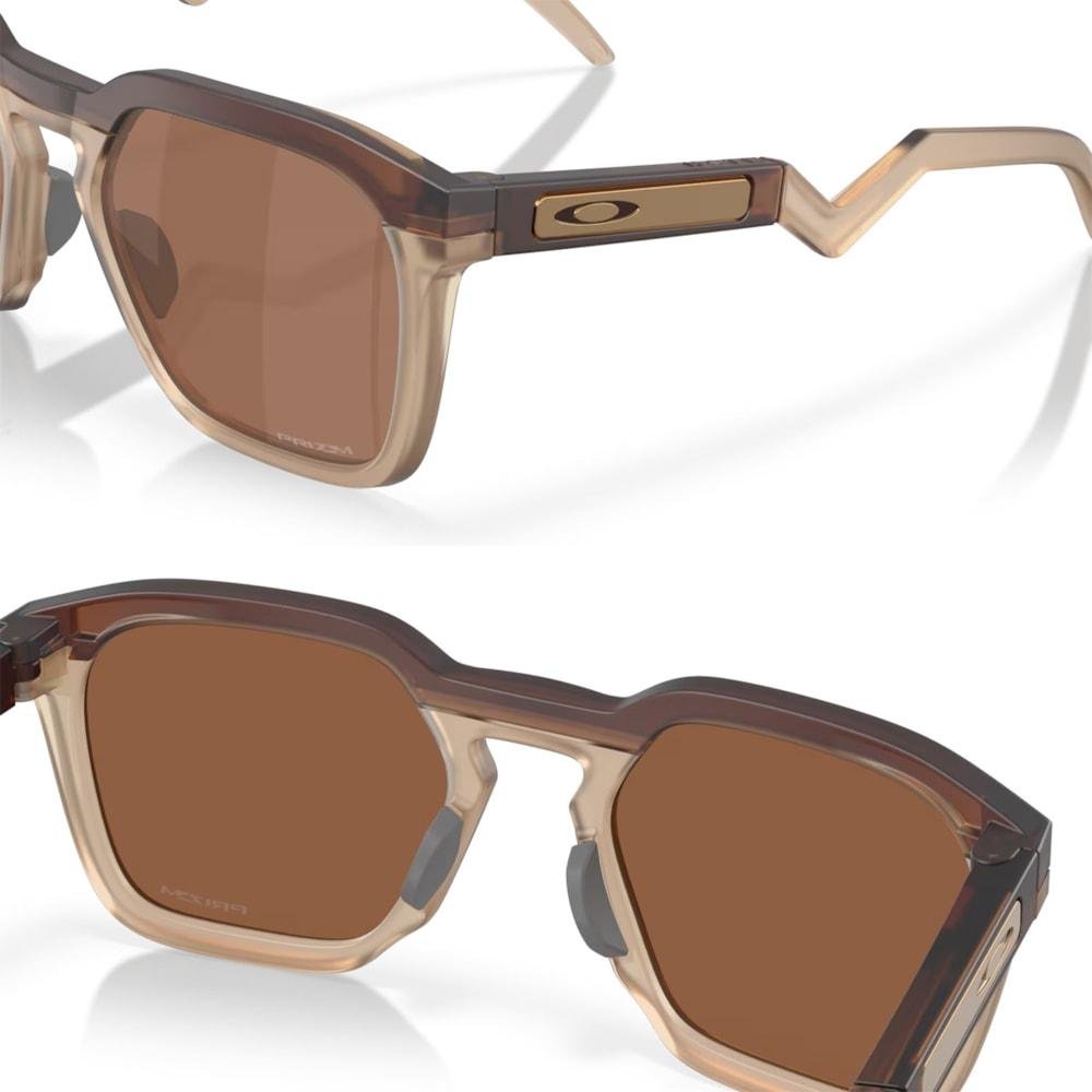 Óculos Oakley HSTN SQ Prizm Tungsten Matte Rootbeer Bege 6