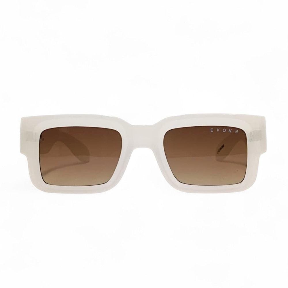 Óculos Evoke Lodown B01 Shine White Brown Gradient Branco 2