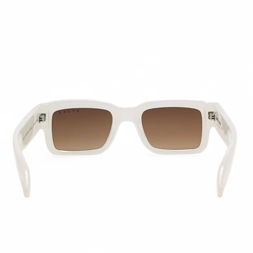 Óculos Evoke Lodown B01 Shine White Brown Gradient Branco 4