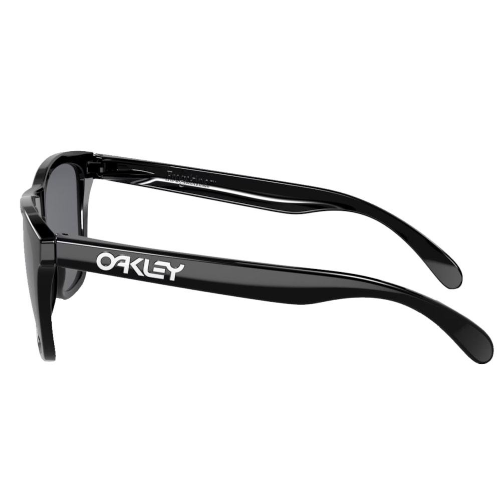 Óculos Oakley Frogskins Polished Black Grey Preto 3