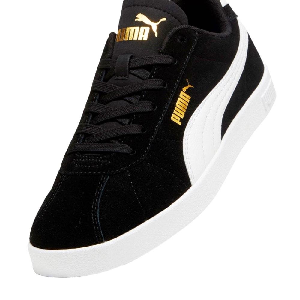 Tênis Puma Club II Black White Gold Preto 4
