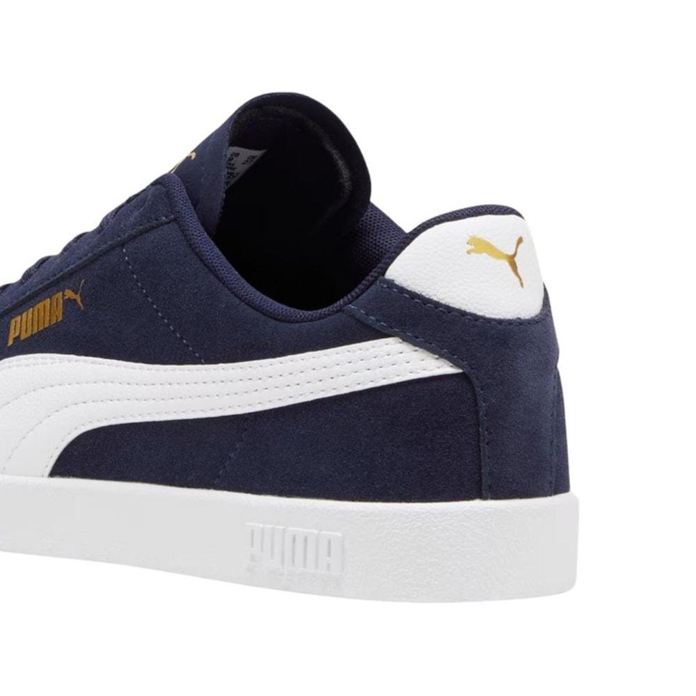 Tênis Puma Club II Navy White Gold Azul 3