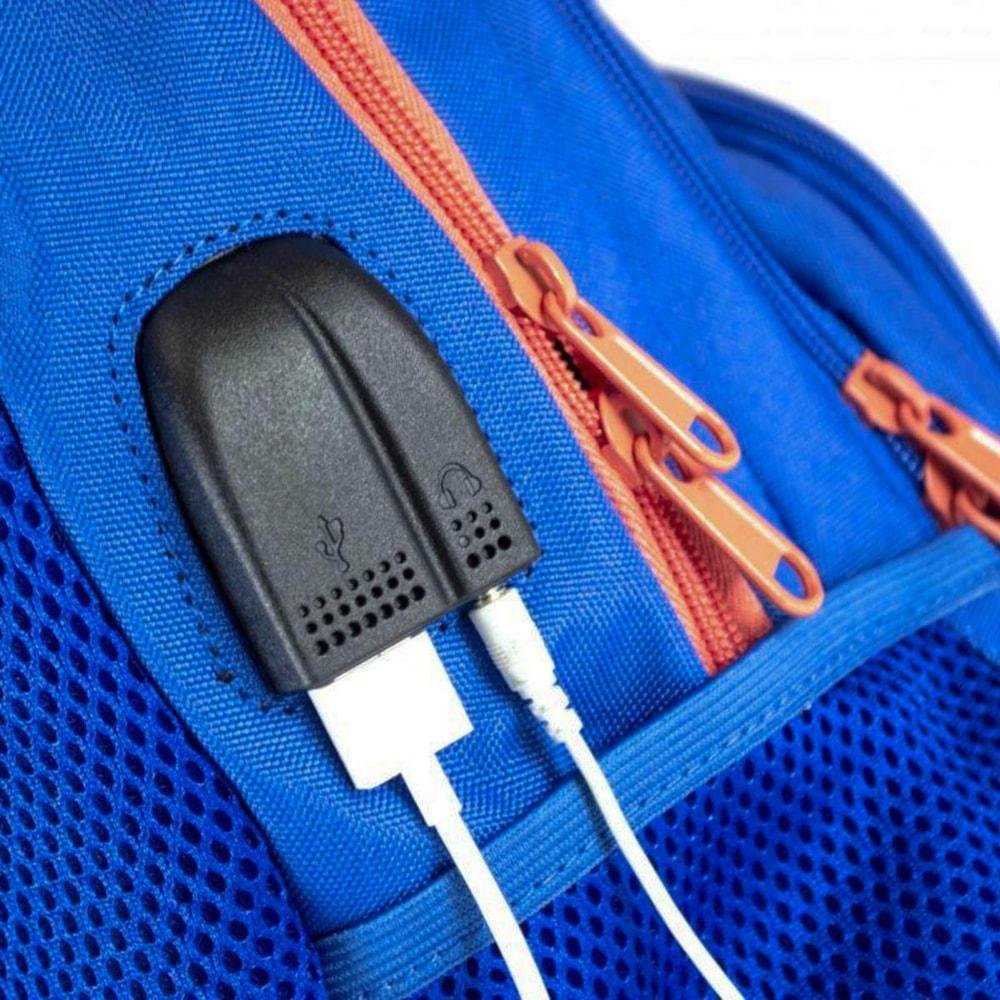 Mochila Two Dogs 20L Casual Com USB e P2 Azul Azul 6