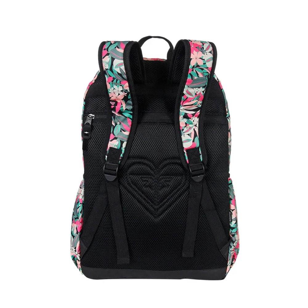 Mochila Feminina Roxy Paradise Preto e Rosa Preto 2