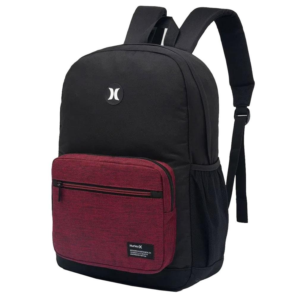 Mochila Hurley Color Preto Vermelho Preto 2