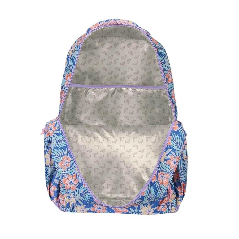 Mochila Feminina Roxy Floral Dream Azul e Rosa Azul 4
