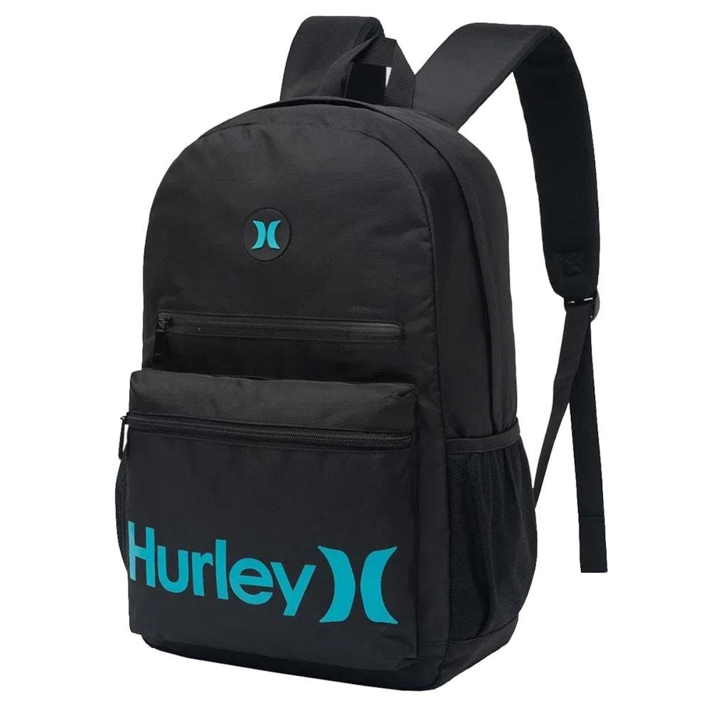 Mochila Hurley Button Blue Preto Preto 2