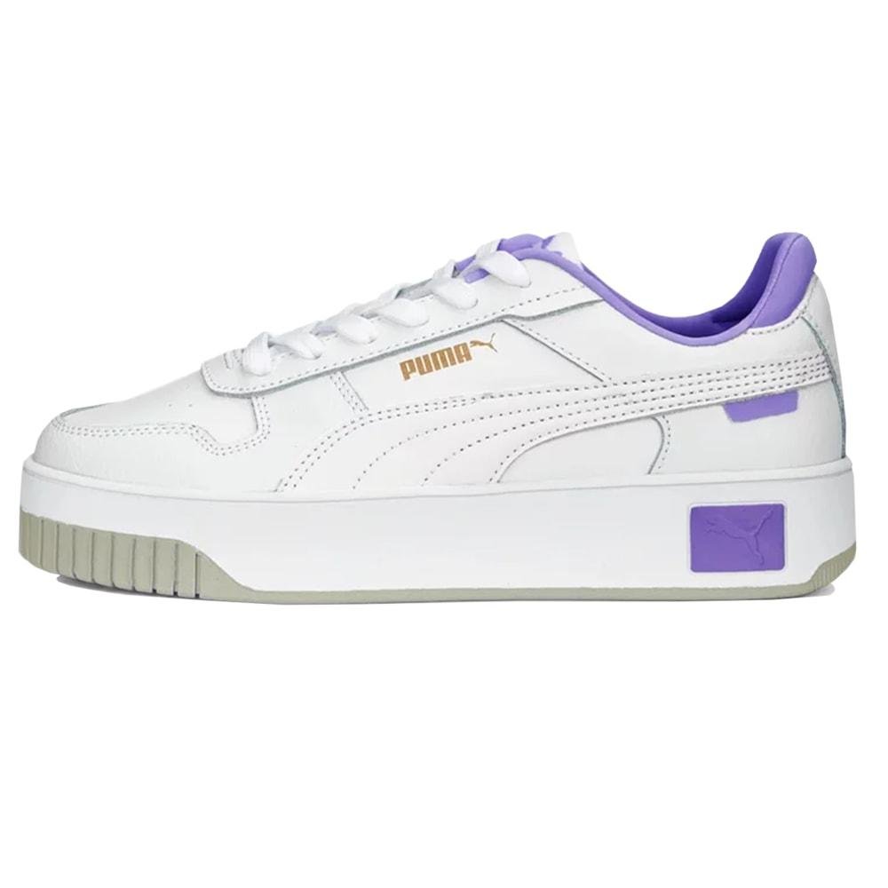 Tênis Puma Carina Street BDP White Elektro Purple Frosted Branco 2