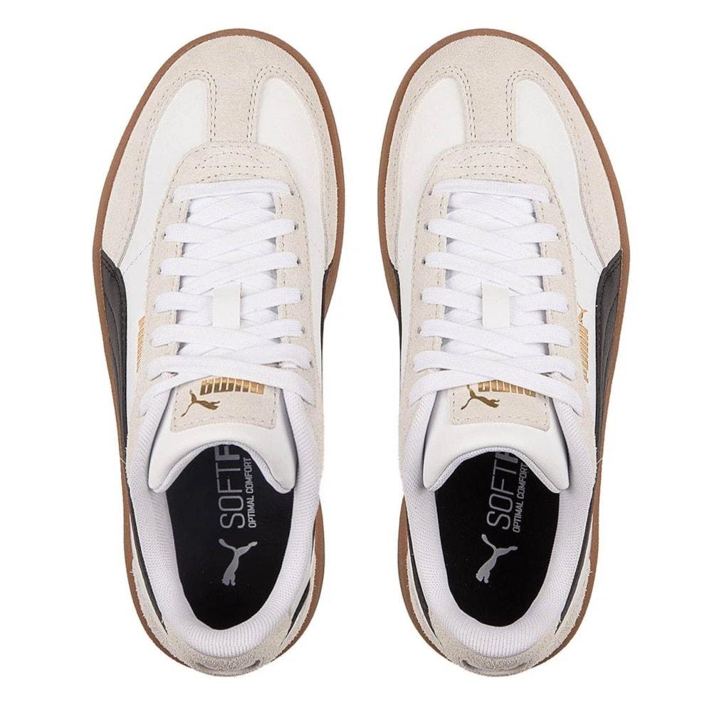 Tênis Puma Club II Era Plataforma White Black Branco 4