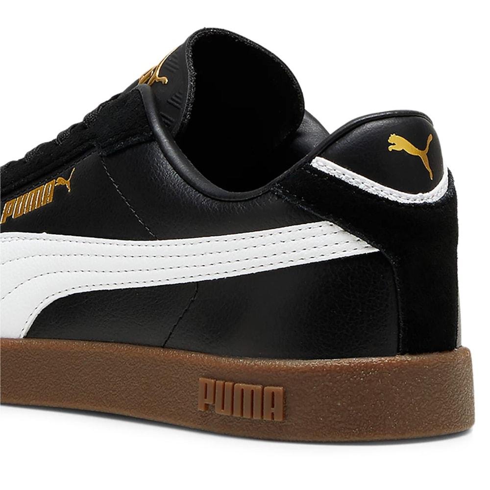 Tênis Puma Club II Era Black White Gold Preto 3