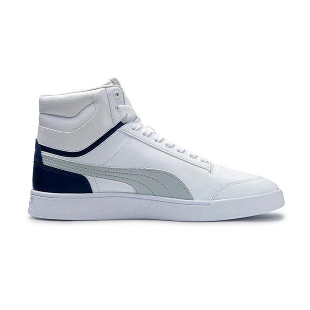 Tênis Puma Shuffle Mid White Blue Grey Branco 3