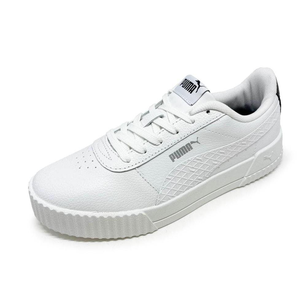 Tênis Puma Feminino Carina Logo Power BDP White Branco 2
