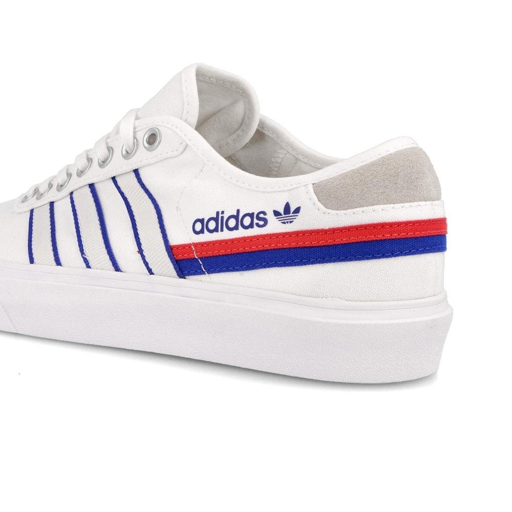 Tênis Adidas Delpala Branco e Azul Branco 4