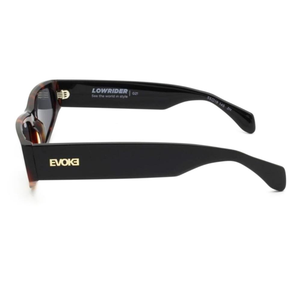 Óculos Evoke Lowrider G21 Black Turtle Shine Gray Total Preto 3