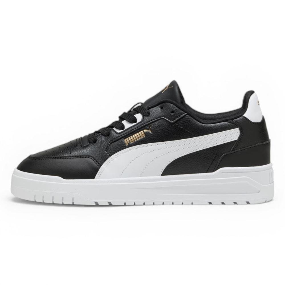 Tênis Puma Shuffle Downtown Black White Gold Preto 2