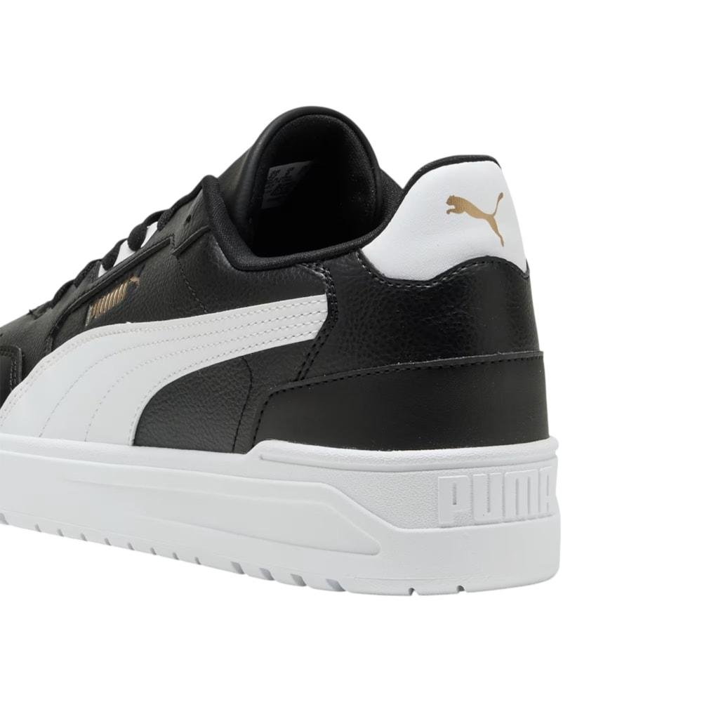 Tênis Puma Shuffle Downtown Black White Gold Preto 3