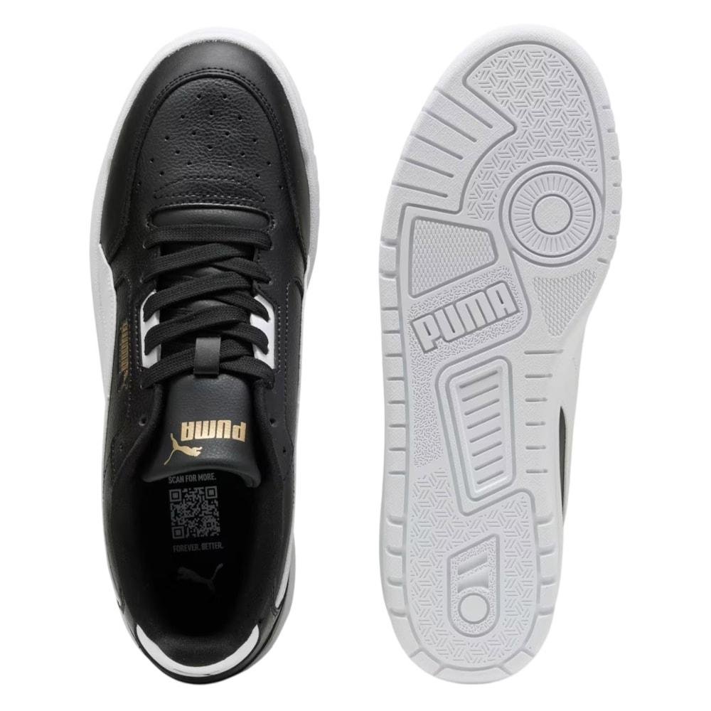 Tênis Puma Shuffle Downtown Black White Gold Preto 5