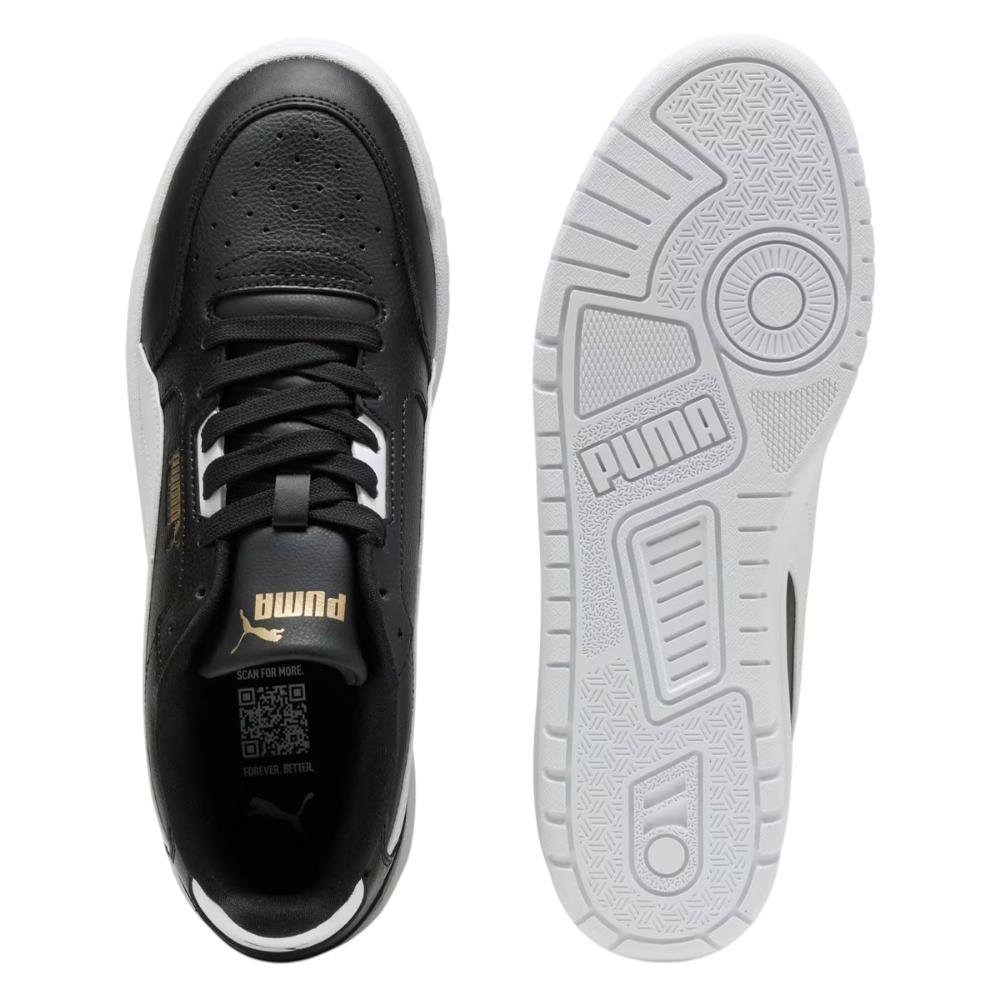 Tênis Puma Shuffle Downtown Black White Gold Preto 10