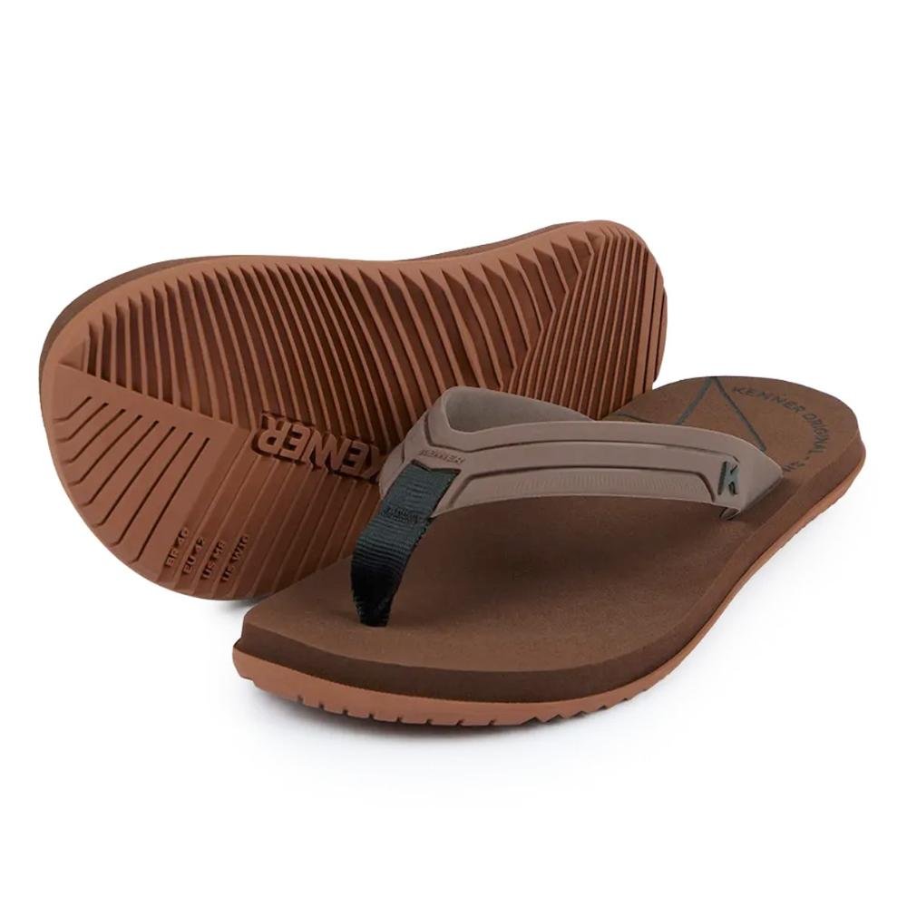 Chinelo Kenner K1 Marrom Marrom 4