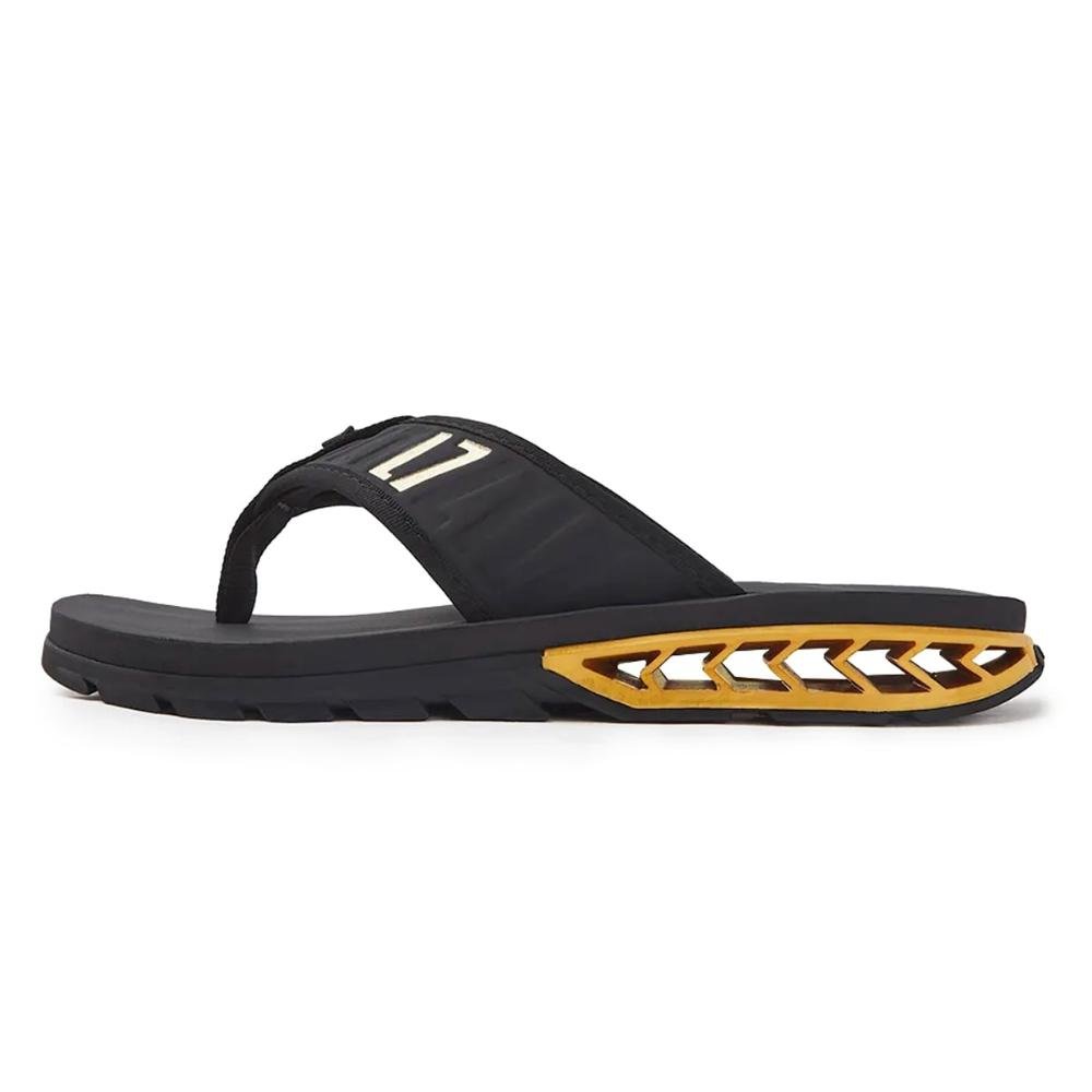 Chinelo Kenner Rakka Elite L7 Preto Dourado Preto 2