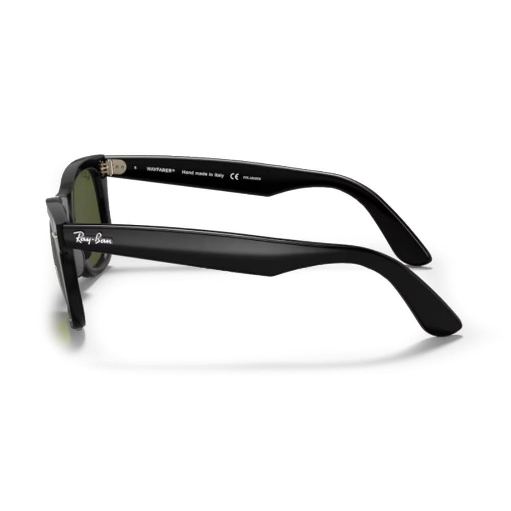 Óculos Ray-Ban Wayfarer Ease Black G-15 Green Polarizado Preto 3