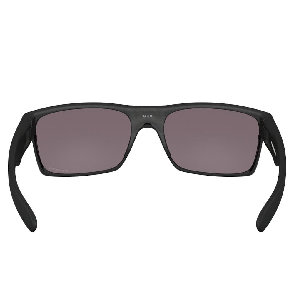 Óculos de Sol Oakley Two Face Steel Prizm Grey Preto 3