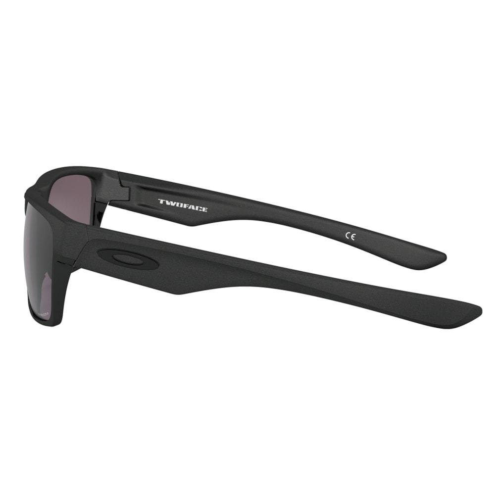 Óculos de Sol Oakley Two Face Steel Prizm Grey Preto 4