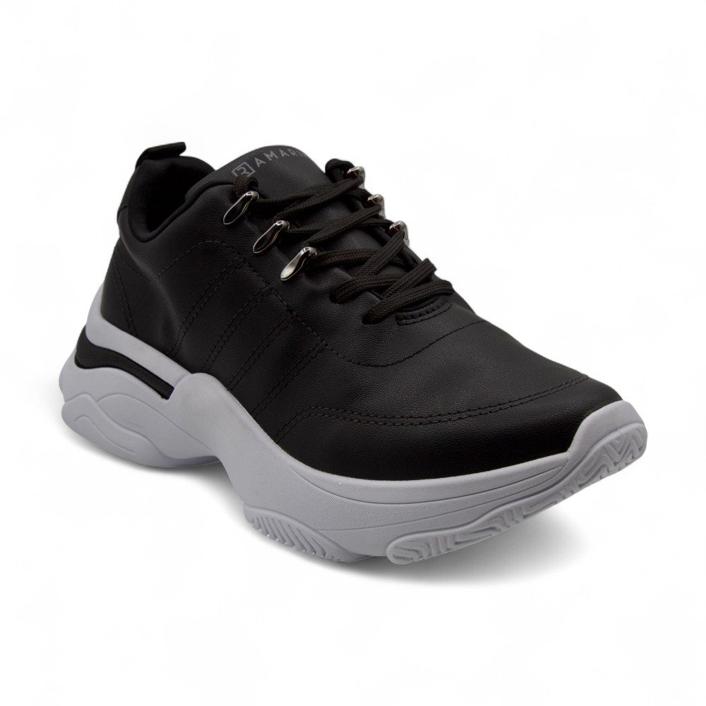 Tênis Feminino Ramarim 25-74202 Preto/Branco 2