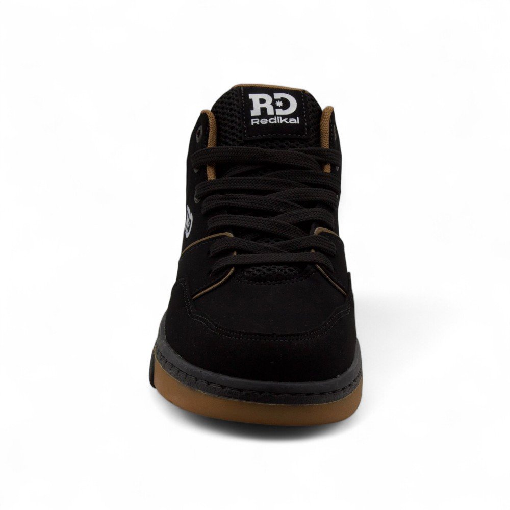 Tênis Botinha Casual Masculino Redikal RKB676 Preto/Caramelo 3
