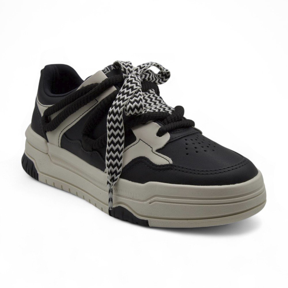 Tênis Casual Feminino Ramarim 25-94204 Preto/Branco 2