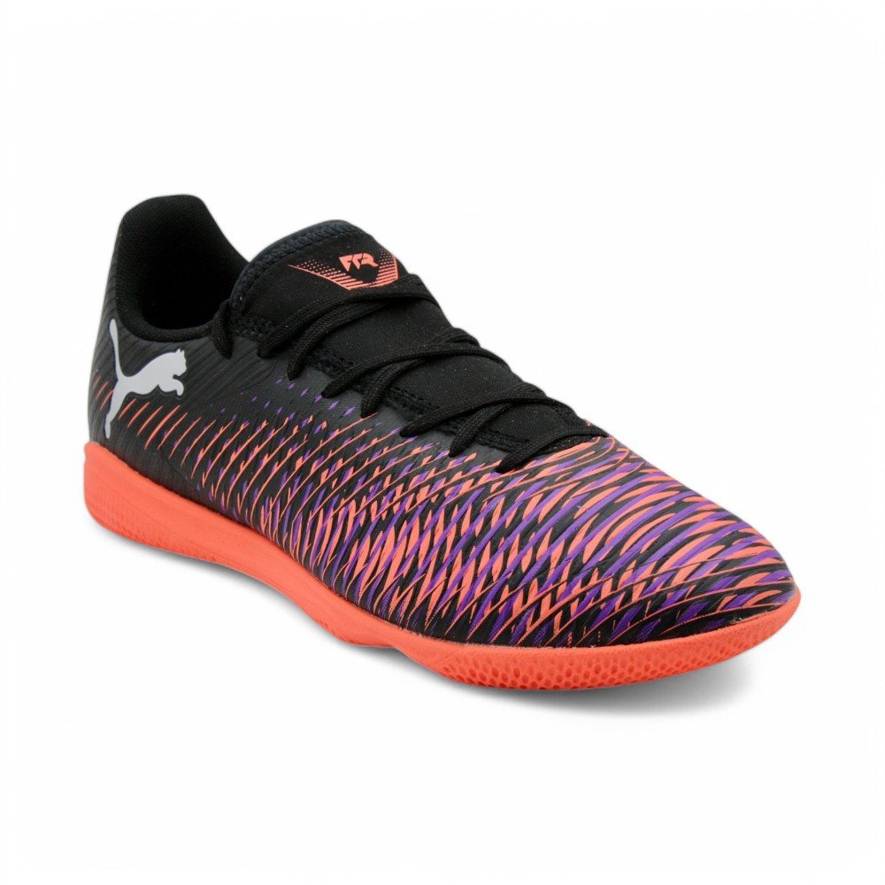 Chuteira Futsal Puma Future 8 Play It Preto/Laranja 2